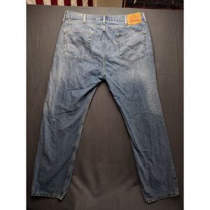Levis 505 Jeans Men 40x32 Blue Regular Fit Straight‎ Leg Med Wash Classic